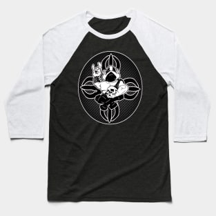 Black Metal Buddha Baseball T-Shirt